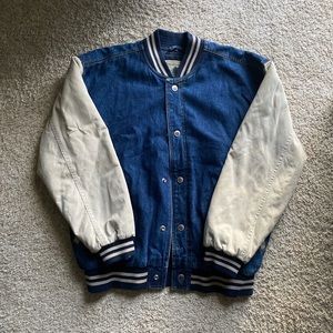 Denim Varsity Jacket